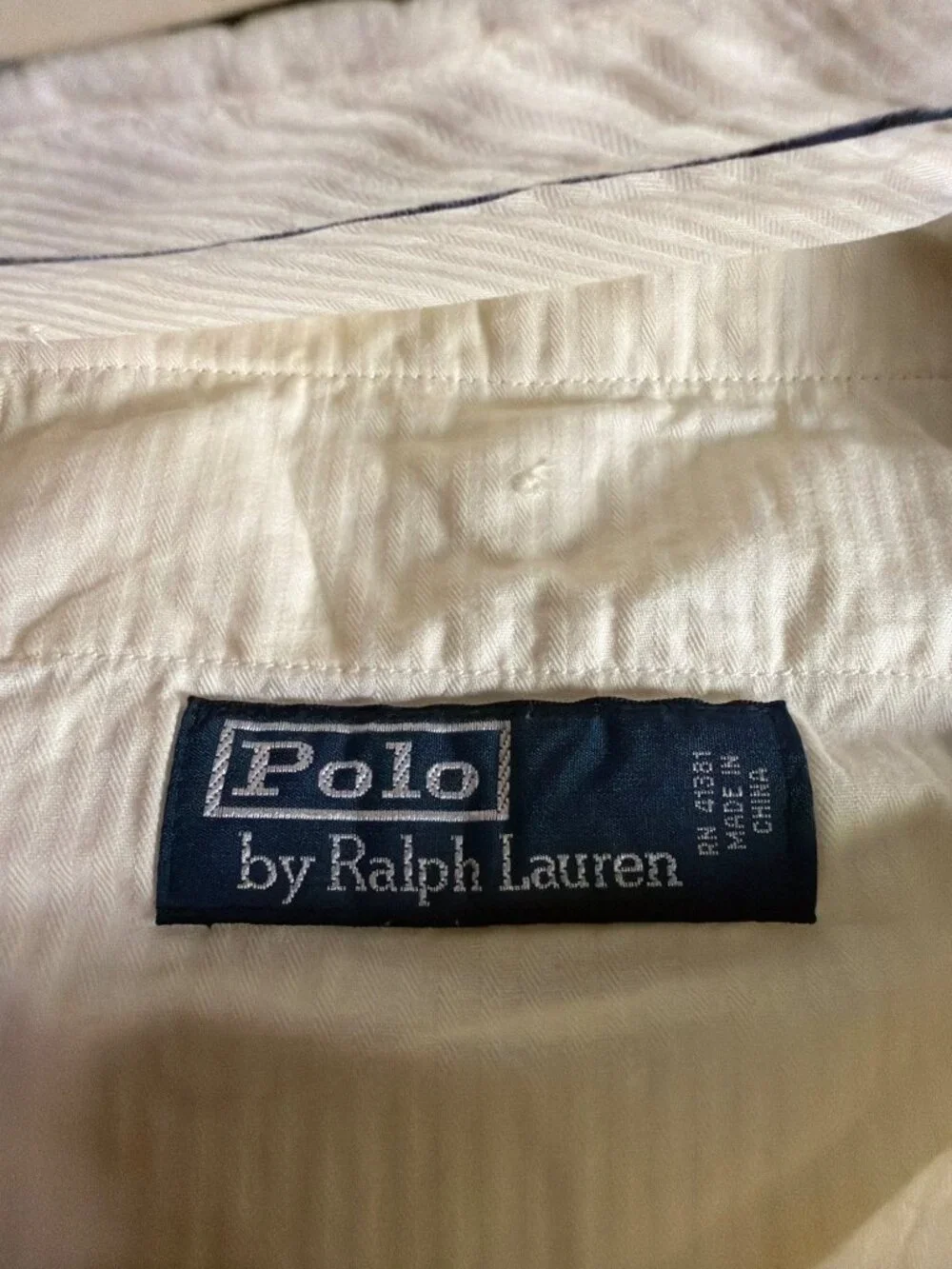 Cream Linen Blend Pleated Trousers With Pockets Size 38/32